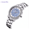 Montre casual «  Nirvāṇa » Fleur intemporelle- Bleu-2