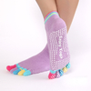 Femmes-Sport-Color-Yoga-Chaussettes-Hot-Fitness-Et-Pilates-Coton-Chaussettes-Arc-En-Entra-nement-Anti