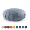 Zafu de méditation « Patañjali » en Coton Bio-Bleu turquin