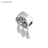 Pendentif Charm Ethnique« Nirvāṇa » Attrape-rêve en Argent-5