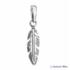 Collier ras-de-cou « Mayūra » Esprit Bohème en Argent-plume