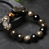 Bracelet Feng shui « PiYao » en Obsidienne dorée et Œil de Tigre-3