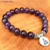 Bracelet bohème « Darśana » en Améthyste-3