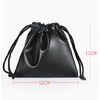 Pochette en Cuir végan noir - 9x9 cm ou 11x12 cm-5