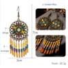 Boucles d’Oreilles Ethniques « Sītā » style Bohème- Solaire-Dimensions