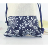 Pochette « Almora » 100 % Coton - 10x11 cm imprimé Fleurs bleues-1