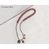 Bracelet Ethnique « Sthāpāti » en Argent Sterling et Quartz rose-7