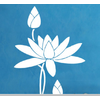 Sticker mural « Kamālā Fleur de Lotus »- Couleur Blanc 3