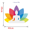 Sticker mural «Bouddha Śṛṅga » 7 Chakra-3