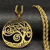 2018-Mode-Arbre-de-Vie-En-Acier-Inoxydable-Colliers-Femmes-Jewlery-Or-Rond-Couleur-Long-Colliers