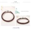 Bracelet double « Jaïpur » en Cuir et Argent Sterling-10