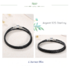 Bracelet double « Jaïpur » en Cuir et Argent Sterling-11