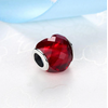Charm Bohème « Rāvaṇa » Coeur rouge facetté en Argent Sterling-10