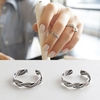 925-bijoux-en-argent-Sterling-paille-Twsit-Toe-anneau-ouvert-Style-Vintage-pour-les-femmes-beaux
