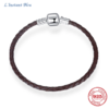 Bracelet Bohème « Bali » en Cuir et Argent Sterling – Couleur Café-1.2
