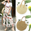 2019-Hot-femmes-Vintage-rond-circulaire-rotin-osier-paille-tiss-sac-bandouli-re-dame-solide-fermeture