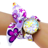 Shsby-mise-jour-femmes-robe-montre-dames-fleur-tissu-montre-Bracelet-haute-qualit-tissu-or-montre