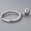 Anneau avec breloque Balle « Piṇḍitā » Esprit libre en Argent-6