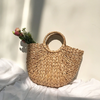 Sac à main en paille « Chandrā » demie-Lune, Esprit d’été-2