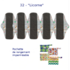 Serviettes hygiéniques lavables (lot de 5) + Pochette de rangement -32