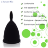 Coupe menstruelle Noire en Silicone de qualité médicale-3