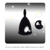 Coupe menstruelle Noire en Silicone de qualité médicale-7