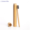 Brosse à dents de voyage + Boîte cylindre en Bambou naturel-6.1