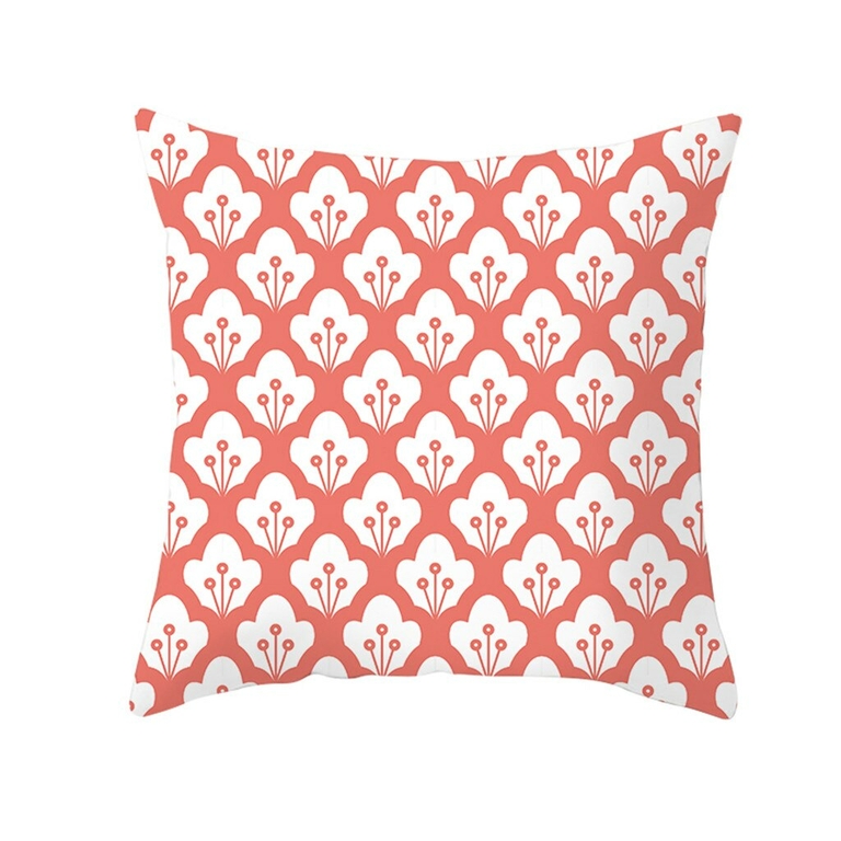 Vivant-corail-Polyester-taie-d-oreiller-canap-voiture-taille-jeter-housse-de-coussin-d-cor-la