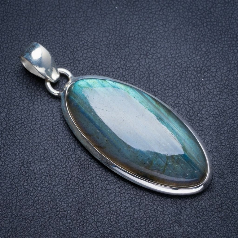 Pendentif-en-argent-Sterling-925-fait-la-main-en-Labradorite-de-feu-bleu-naturel-2-Y5206