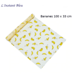 Film alimentaire « Bee’sWrap » – En Rouleau 100 x 33 cm- Bananes.1