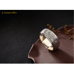 Bague Anneau Tibétaine « Ashtamangala » Les 8 signes - En Argent-8.1