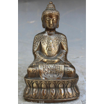 18-CM-Chinois-Tibet-Bouddhisme-Bronze-Shakyamuni-Sakyamuni-Bouddha-Amitabha-Statue