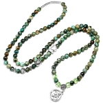 Perles-de-Yoga-bouddha-en-pierre-naturelle-Turquoise-africaine-faite-la-main-naturelle-6mm-108-collier