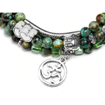 Bracelet bohème « Lakṣmaṇā » –Turquoise Africaine-7