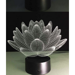 Lampe Led Hologramme «Fleur de Lotus » Blanc-2