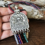 Yumfeel-nouveau-Vintage-collier-en-argent-la-main-perles-de-rocaille-grand-religieux-hindouisme-pendentifs-et