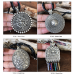 Collier Ethnique « Nāḍis » en Argent Tibétain et Perles de rocaille-9