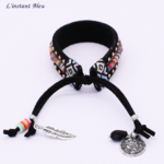 Bracelet Ethnique « Dakṣā » Esprit Bohème en Cuir végan-5.1