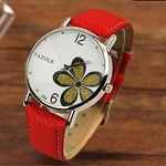 Femmes-montres-fleur-mode-cuir-analogique-Quartz-Vogue-montre-bracelet-en-cuir-bracelet-horloge-Couple-montres