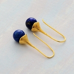 Lapis-Lazuli-boucles-d-oreilles-goutte-pour-les-femmes-ton-or-Unique-mode-pierre-boucle-d