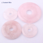 Pendentif Pi « Ānanda » en Quartz rose-4