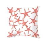 Rose-vivant-corail-Orange-oreiller-Polyester-housse-de-coussin-toile-de-mer-rayure-imprimer-encore-oreiller