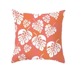 Rose-vivant-corail-Orange-oreiller-Polyester-housse-de-coussin-toile-de-mer-rayure-imprimer-encore-oreiller