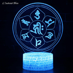 Lampe Led hologramme Bouddha Bleu « Nīlakaṇṭha » -3.1