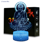 Lampe Led hologramme Bouddha Bleu « Nīlakaṇṭha » -1