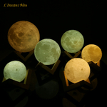 Lampe Lune 3D Tactile « Chaṇdravandā » -5.1