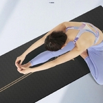 Tapis de Yoga «Gautama» Noir et Or – 183 x 68 cm –  6 mm d’épaisseur-2