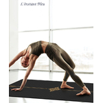 Tapis de Yoga «Gautama» Noir et Or – 183 x 68 cm –  6 mm d’épaisseur-28.1