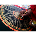 Thangka Tibetaine Mandala Sûtra du Coeur 40x40- 1
