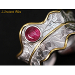 Bague Anneau Bohème « Ṇihār » en Tourmaline-8.1